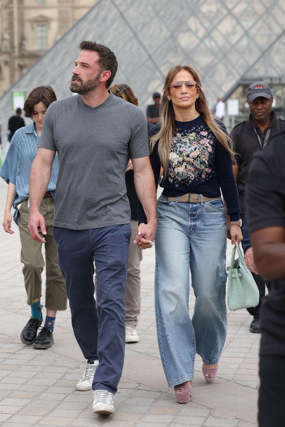 Jennifer Lopez i Ben Affleck w Luwrze