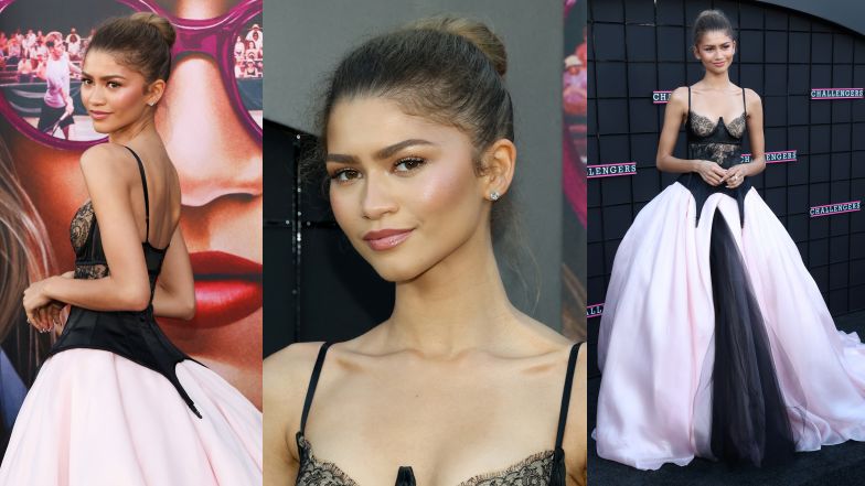 Zendaya olśniewa w kreacji projektu Very Wang na kolejnej premierze "Challengers". Wyglądała jak księżniczka Disneya? (ZDJĘCIA)