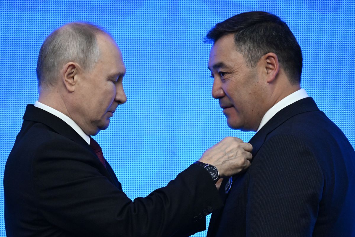Władimir Putin i Sadyr Dżaparow
