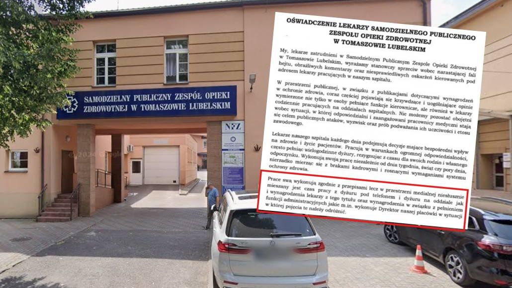 Lekarze tomaszowskiego szpitala i powiat broni dyrektora