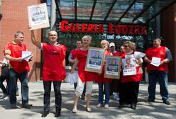 "Sierpień 80" protestował przeciwko zwolnieniom w Tesco