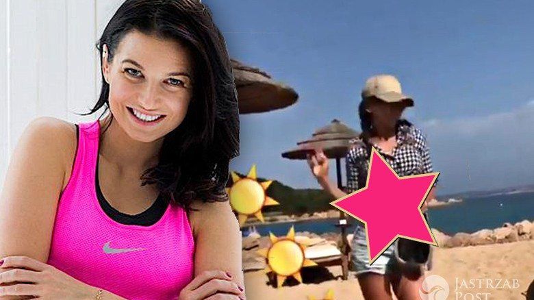 Anna Lewandowska chwali się piękną figurą na plaży