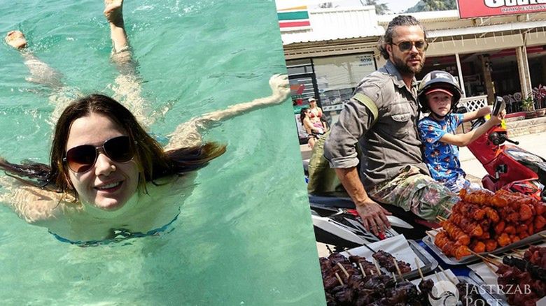 Karolina Malinowska i Olivier Janiak na wakacjach