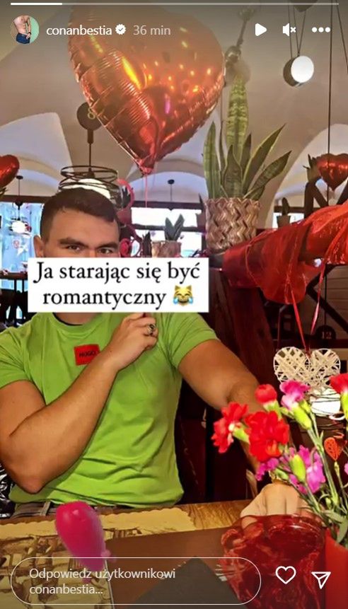 Conan Kaźmierski pokazał, jak spędza walentynki