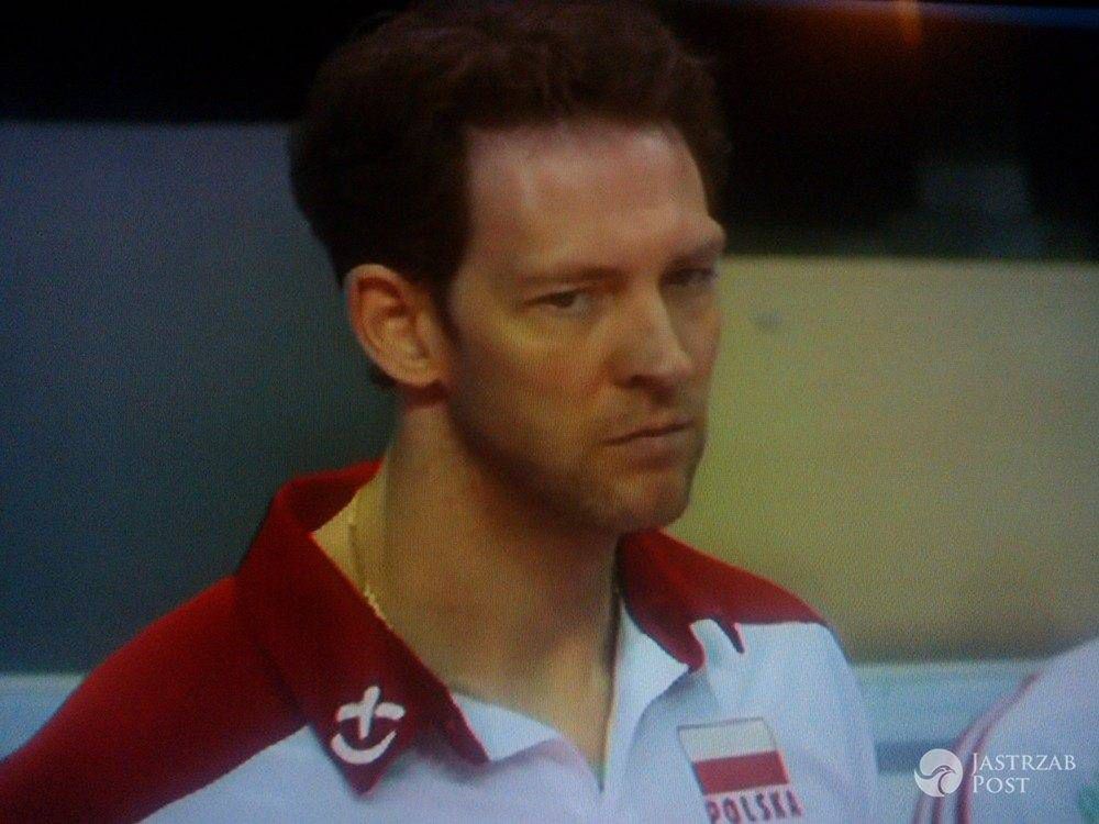 Stephane Antiga - trener reprezentacji Polski. Mecz Polska - Francja - Turniej kwalifikacyjny do Igrzysk Olimpijskich fot. screen z TVP 1