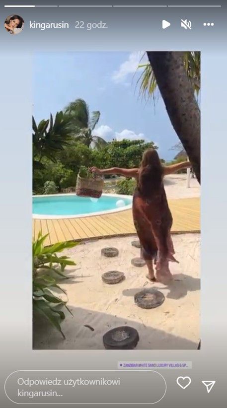 Kinga Rusin na Zanzibarze
