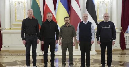 Prezydenci Polski, Litwy, Łotwy i Estonii spotkali się z Wołodymyrem Zełenskim