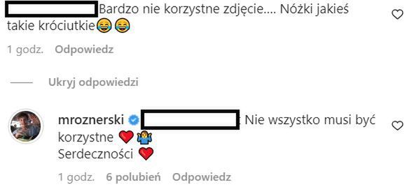 Mikołaj Roznerski na nowym zdjęciu. Co nie spodobało się fance?