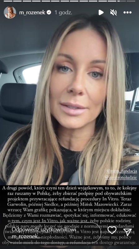 Małgorzata Rozenek nadaje w rocznicę wybuchu wojny