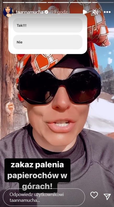 Anna Mucha chce zakazać palenia papierosów