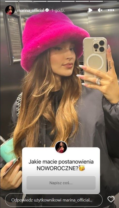 Marina na próbach sylwestra