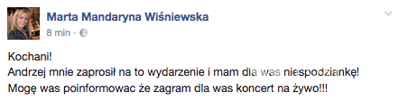 Sylwester z Andrzejem Dudą - screen Facebook
