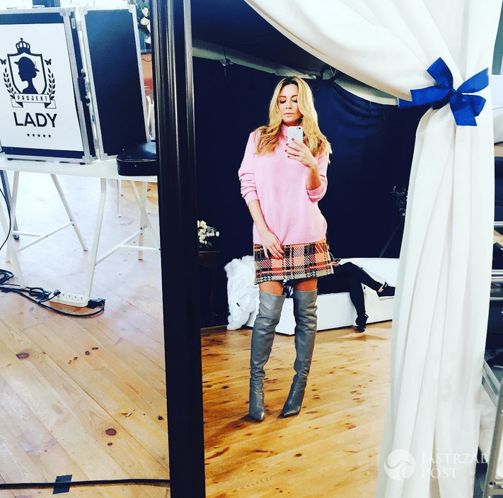 Małgorzata Rozenek na planie Projekt Lady - Instagram