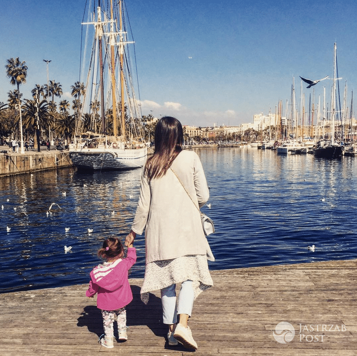 Anna Wendzikowska z córką w Barcelonie - Instagram