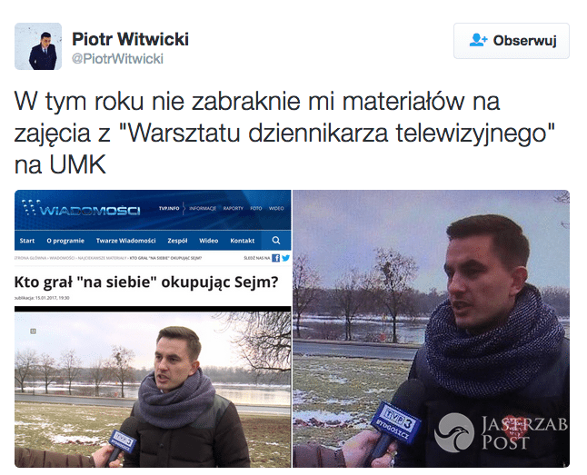 Piotr Witwicki o serduszku WOŚP usuniętym ze zdjęcia posła PO