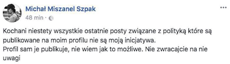 Michał Szpak o ataku hakera