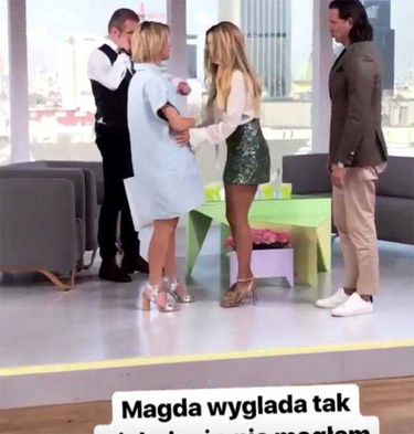 Małgorzata Rozenek pokazała jak Magda Mołek wygląda w ciąży