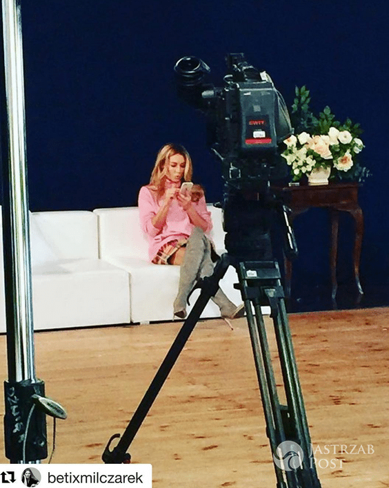 Małgorzata Rozenek na planie Projekt Lady - Instagram