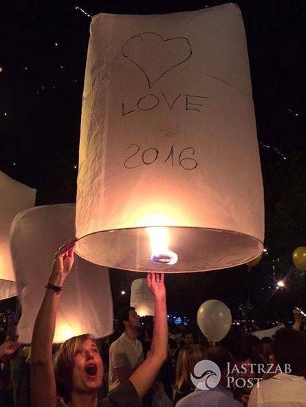 Kasia Sokołowska podczas Sylwestra 2015