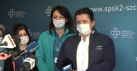 Trudna sytuacja szpitala tymczasowego w Szczecinie.