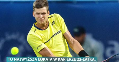 Kolejny awans Huberta Hurkacza w rankingu ATP. Najwyższa lokata w karierze