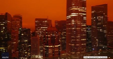 Pożary w Kalifornii zmieniły kolor nieba nad San Francisco
