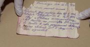 List w butelce napisany w 1941 r. przez pracowników przymusowych znaleziony podczas remontu stacji w Nowych Skalmierzycach