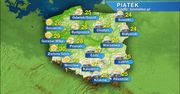 Piątek pogodny na zachodzie kraju. Poza tym możliwe przelotne opady deszczu i burze