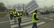 Strajk przy A1 w Żorach. Podwykonawcy nie otrzymali pieniędzy za swoją pracę