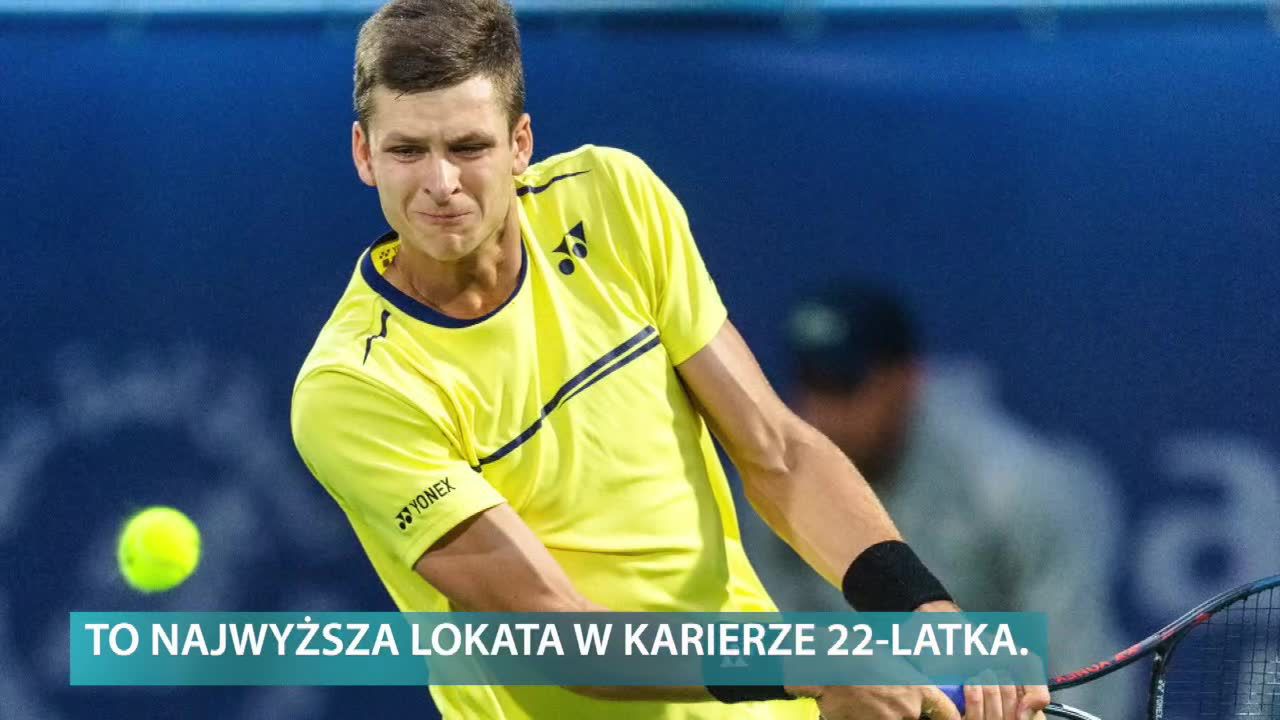 Kolejny awans Huberta Hurkacza w rankingu ATP. Najwyższa lokata w karierze