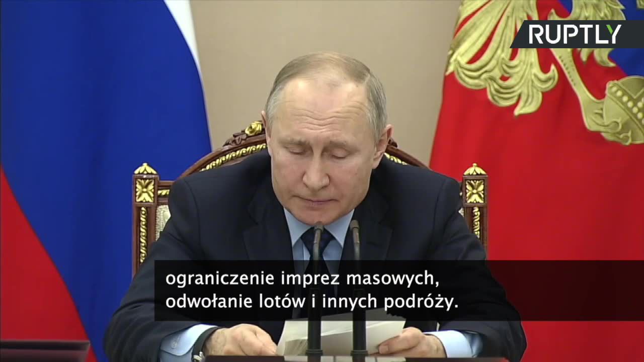 W. Putin o pandemii koronawirusa: W Europie dramatycznie rośnie liczba pacjentów, w Rosji sytuacja jest pod kontrolą