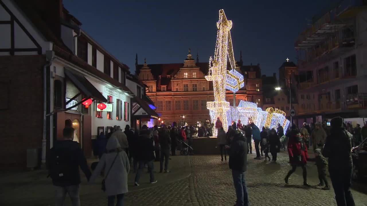 Wyjątkowe iluminacje świetlne na gdańskiej starówce