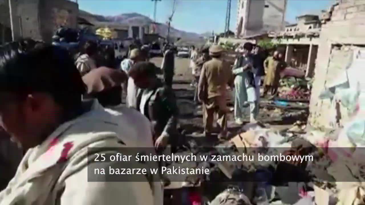 Zamach bombowy na targu w Pakistanie. 25 ofiar śmiertelnych