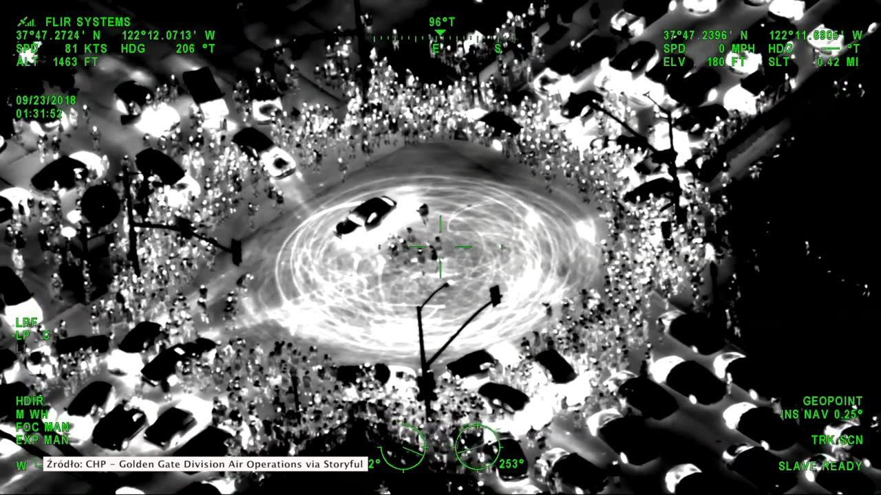 2 rannych policjantów, 2 aresztowanych i ponad 85 zholowanych samochodów. Policja przerwała nielegalny nocny zlot drifterów