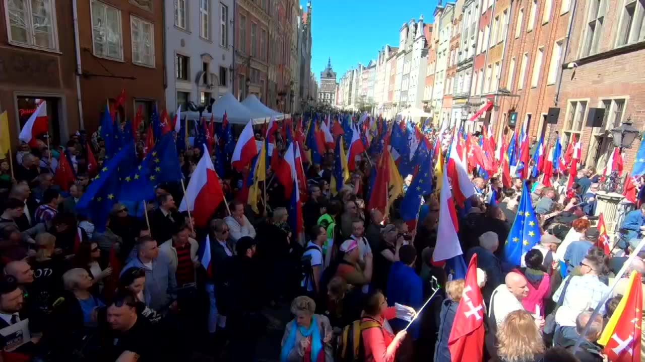 Prodemokratyczna, antyfaszystowska demonstracja w Gdańsku