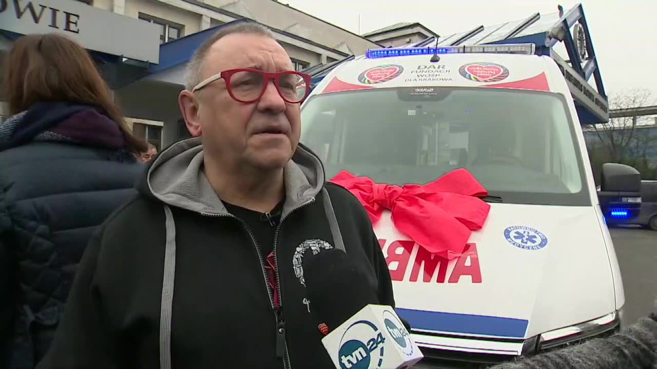 WOŚP przekazała krakowskiemu szpitalowi dziecięcemu specjalistyczną karetkę.