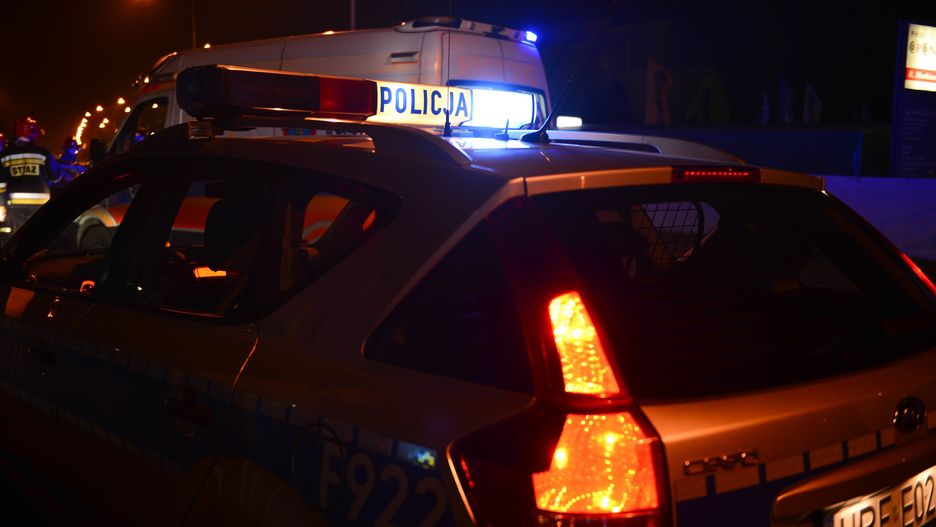 Wypadek niedaleko Starych Jabłonek.