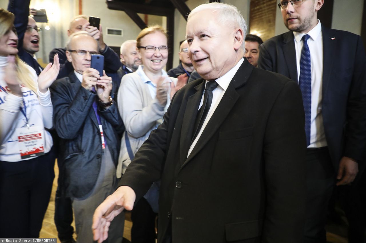 Wybory parlamentarne 2019. Jarosław Kaczyński straszy "Polską minus". Mówi o chłopcu ze Szkocji