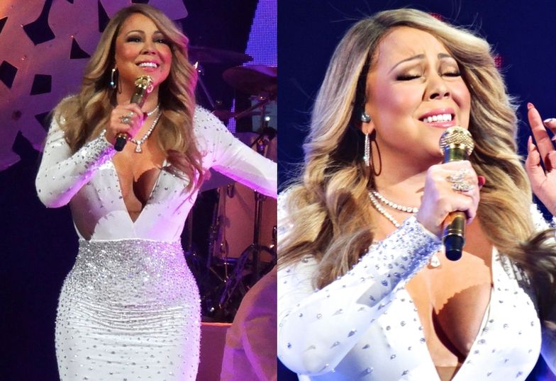 Mariah Carey podczas świątecznego koncertu w Nowym Jorku