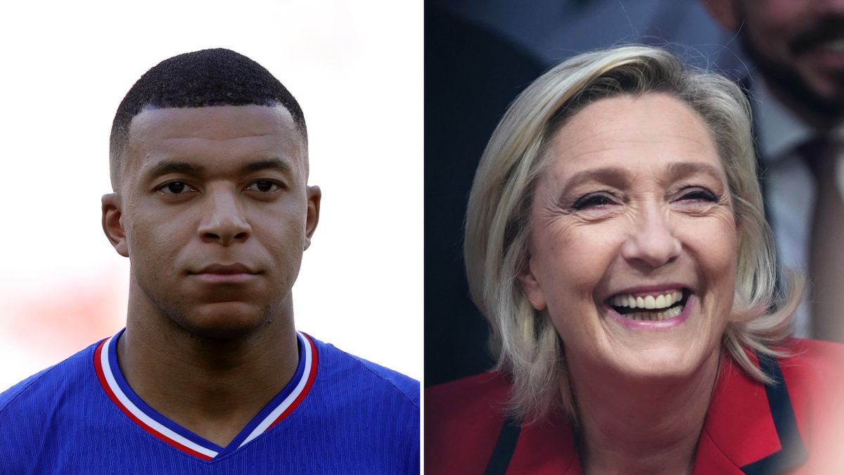 Getty Images /  Dean Mouhtaropoulos / Nathan Laine / Na zdjęciu: Kylian Mbappe / Marine Le Pen