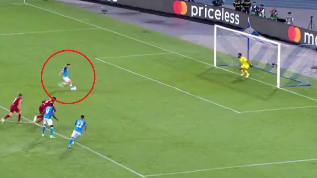 Twitter / Polsat Sport / Piotr Zieliński otworzył swój dorobek w LM 2022/23