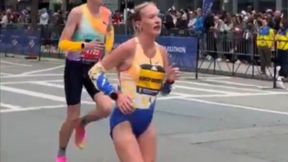 Jest w piątym miesiącu ciąży. Właśnie przebiegła maraton. I to jak