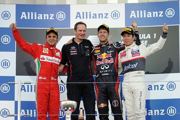 Podium w Japonii