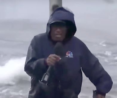 Walczył z huraganem. To nagranie wstrząsnęło widzami