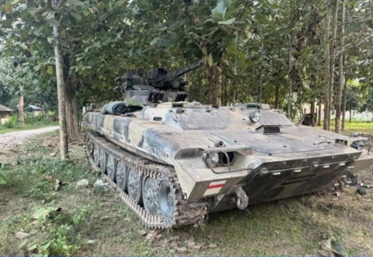 MT-LBMSh vehicle of Ukrainian manufacture taken over by the Burmese army.