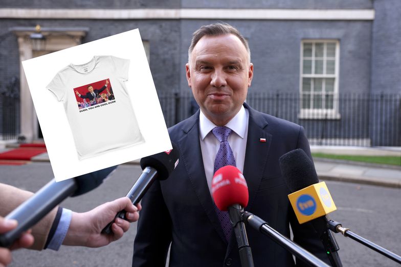 Ukraińcy kochają Andrzeja Dudę. Ta koszulka to hit w Ukrainie
