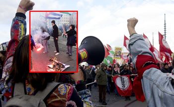 Manifestacja w Rzymie. Spalono zdjęcie Meloni