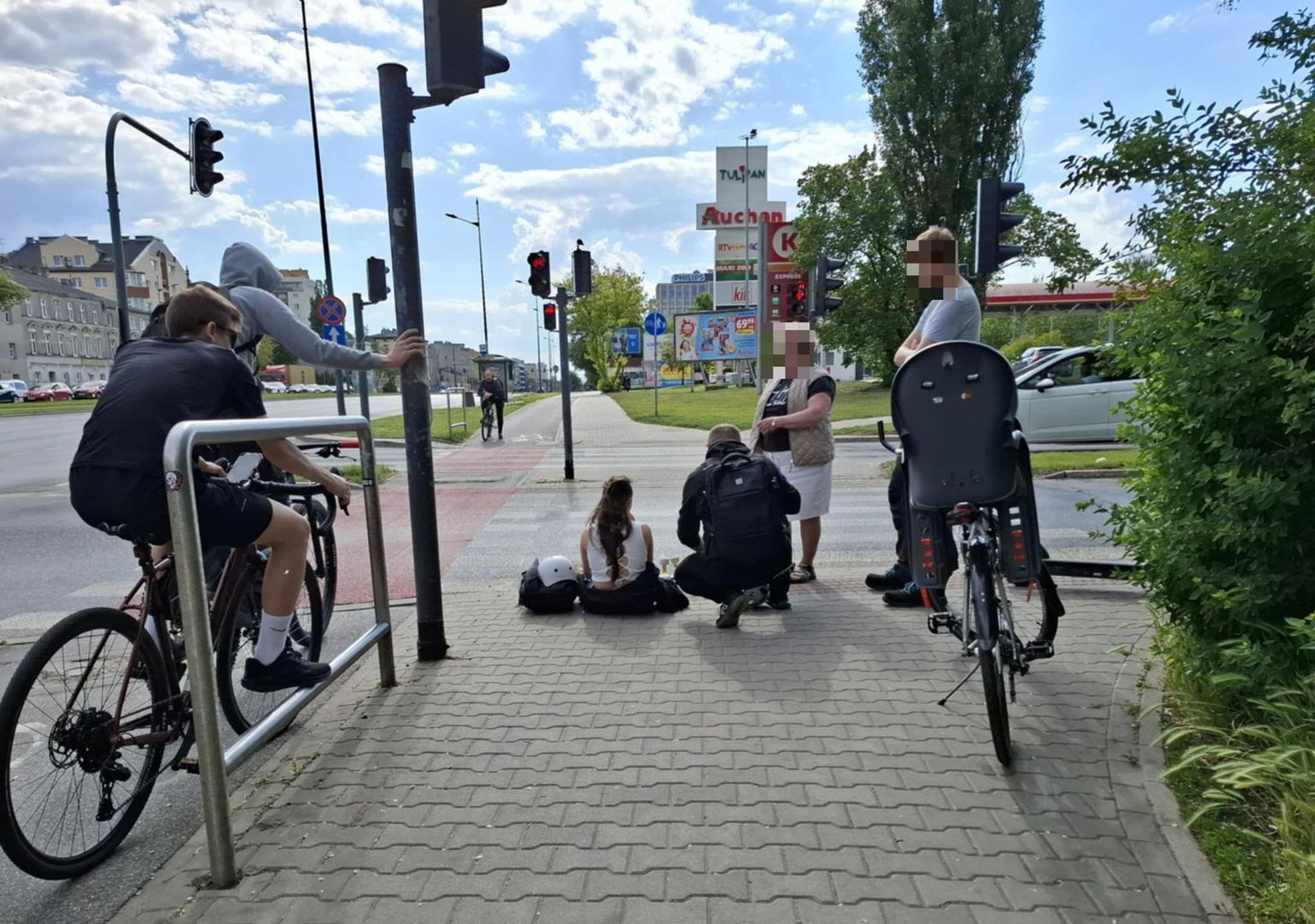 Potrącenie na hulajnodze