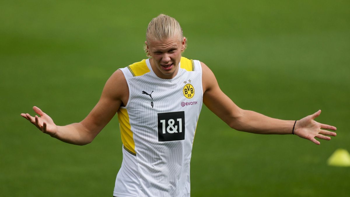 PAP/EPA / FRIEDEMANN VOGEL  / Na zdjęciu: Erling Haaland