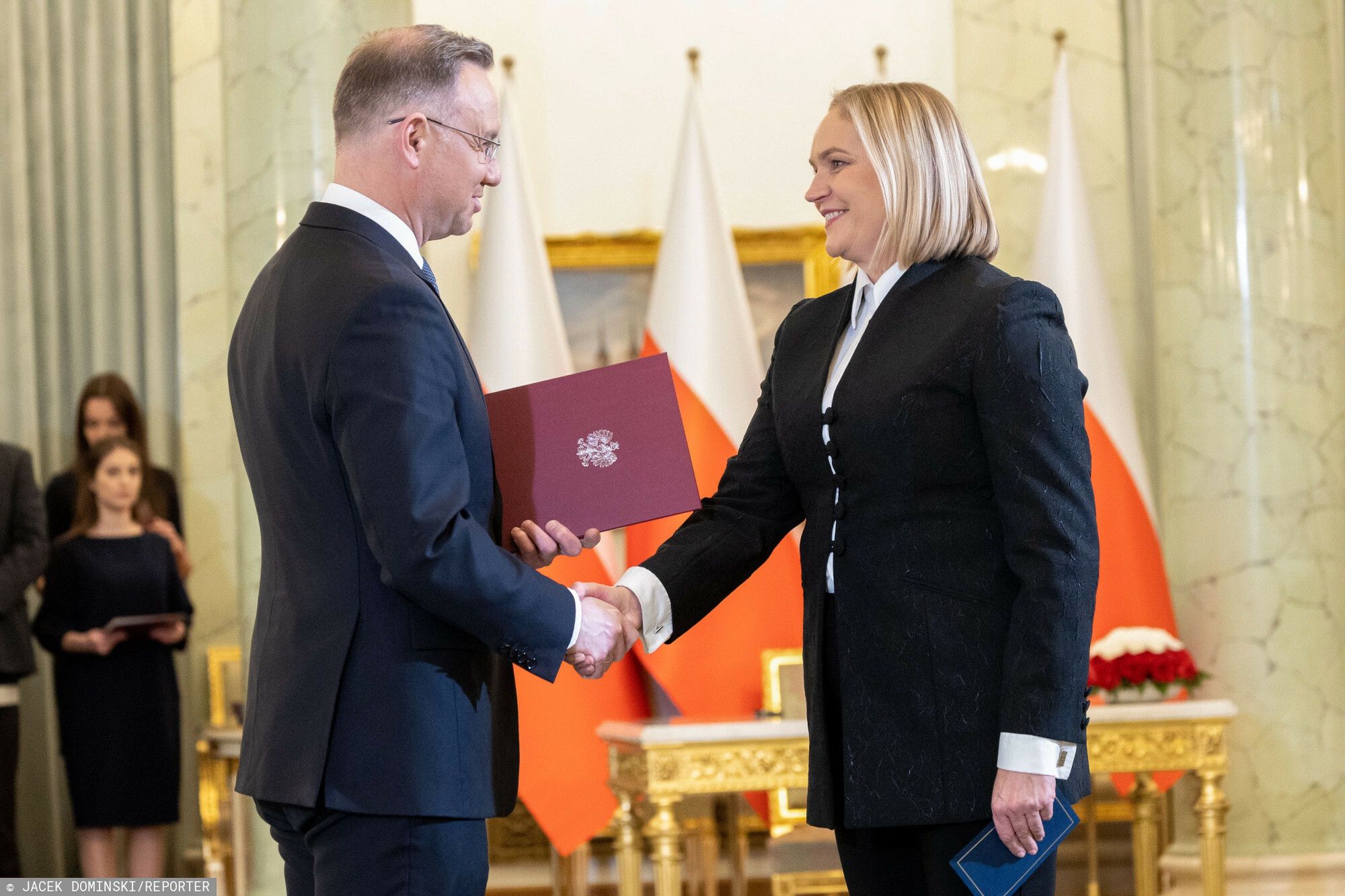 Dominika Chorosińska na zaprzysiężeniu